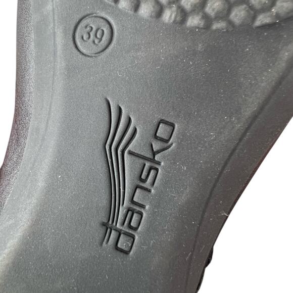 DANSKO Fawna Classic Mary Jane Milled Nappa Leather in Black Women's Size 39 = 8 - Picture 14 of 15